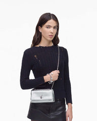 The Metallic Dual Chain Mini Bag Silver
