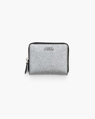 The Coated Glitter Everyday Slim Compact Wallet Silver