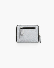 The Coated Glitter Everyday Slim Compact Wallet Silver