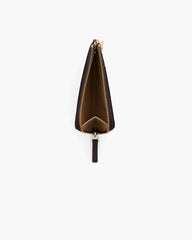 The Leather Top Zip Multi Wallet Ganache