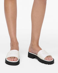 The Lug Sole Slide Bright White