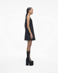 The Rhinestone Kiki Knee-High Boot Black/Black