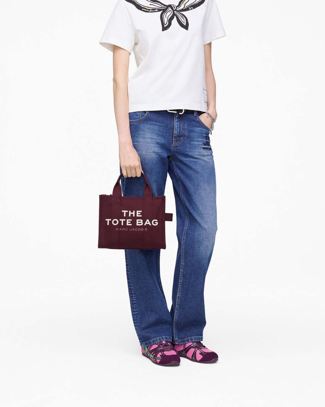 The Canvas Small Tote Bag Dark Plum
