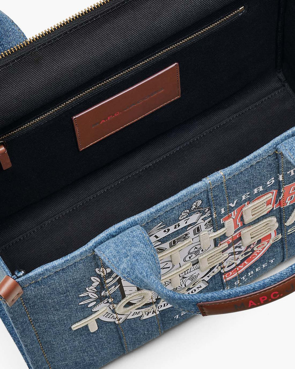 The A.P.C. X Marc Jacobs Denim Medium Tote Bag Washed Indigo