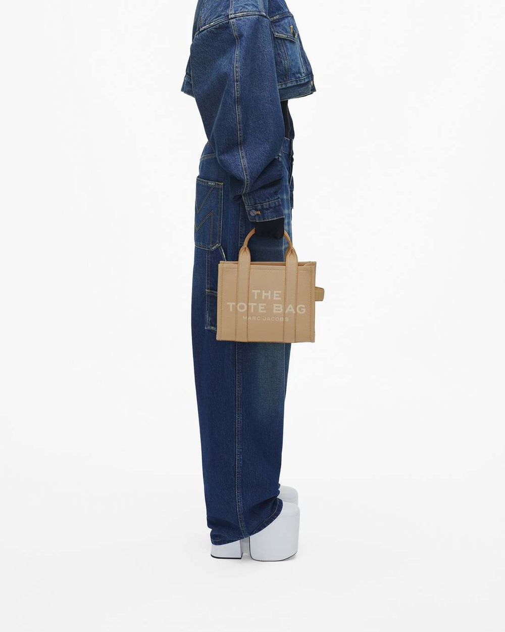 The Leather Small Tote Bag Camel