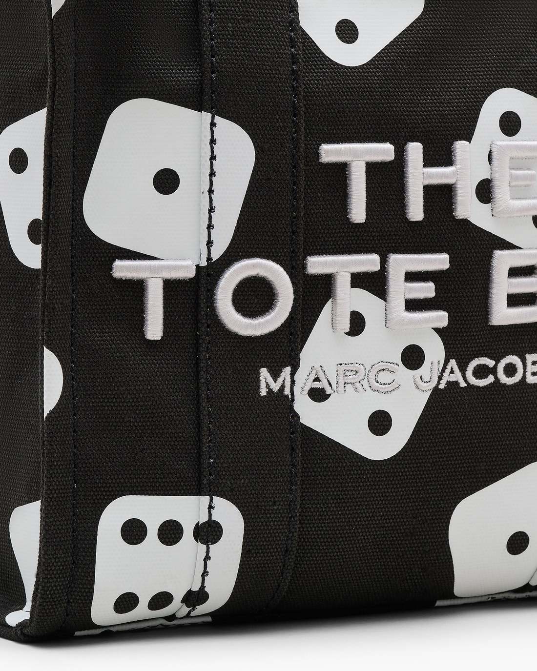 Derrick Adams X Marc Jacobs Canvas Small Tote Bag Black/White
