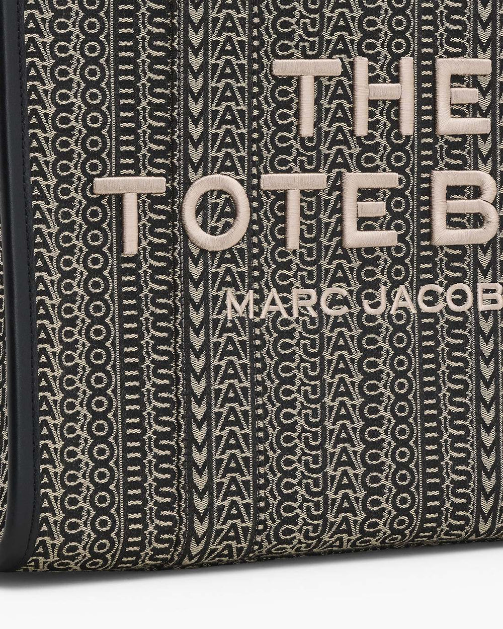 The Monogram Jacquard Large Tote Bag Beige Multi