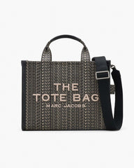The Monogram Jacquard Medium Tote Bag Beige Multi