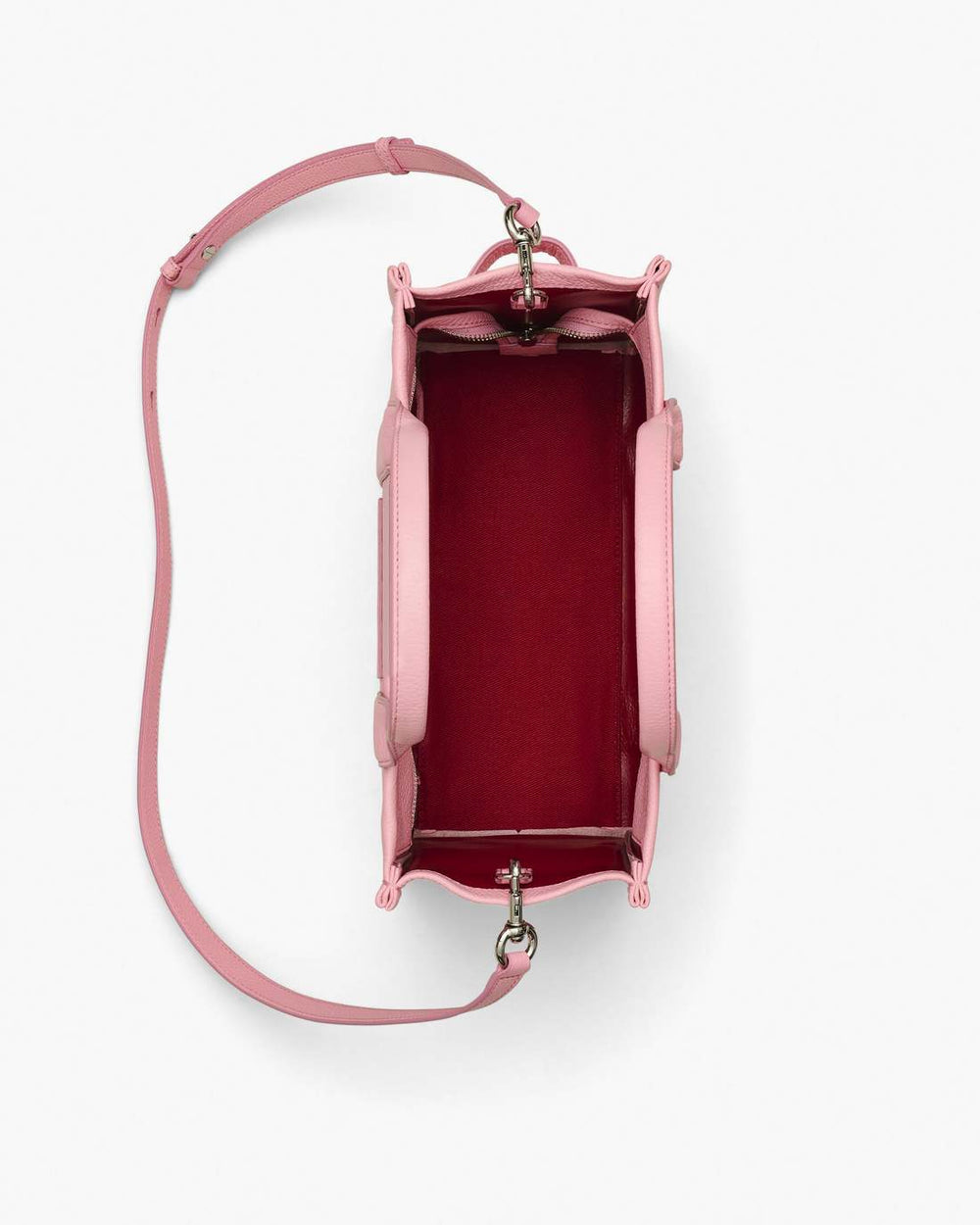 The Leather Medium Tote Bag Ribbon Pink