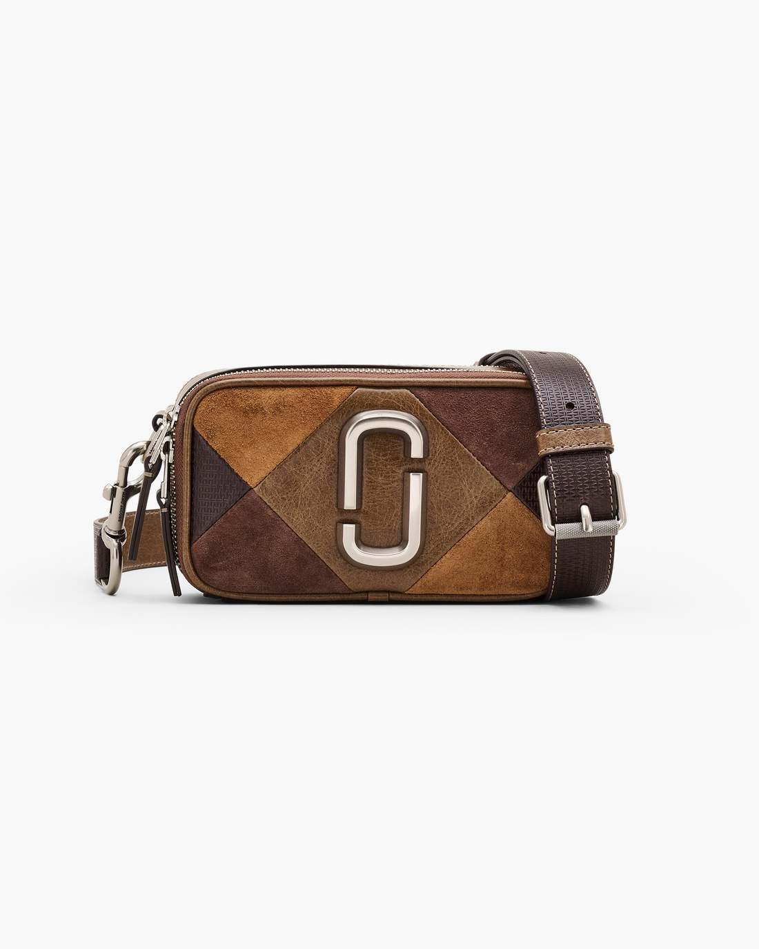 The Suede Patchwork Snapshot Brown Multi