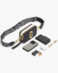 The Suede Patchwork Snapshot Black Multi