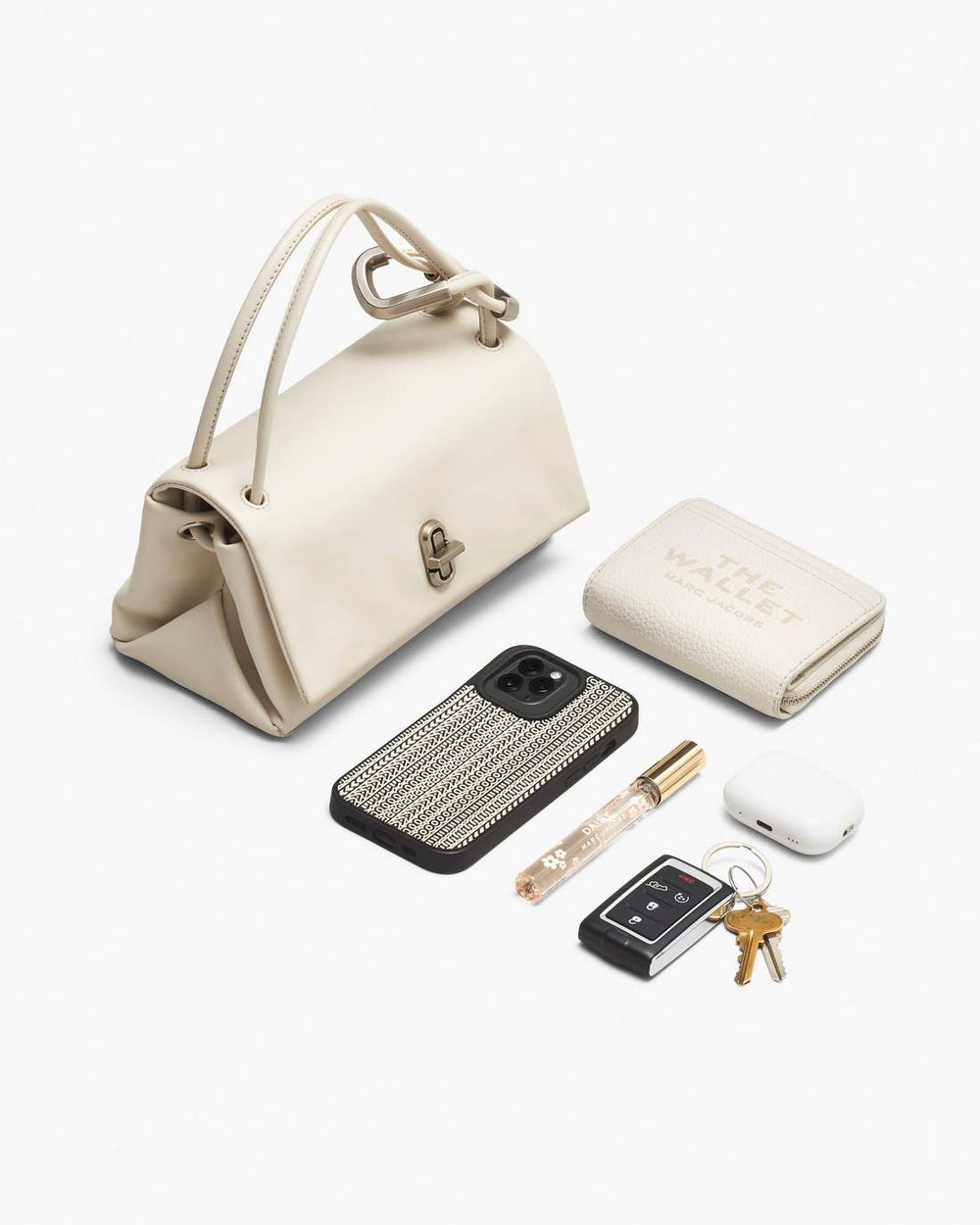 The Metallic Mini Dual Bag Silver