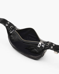 The Crinkle Patent Party Bag Black