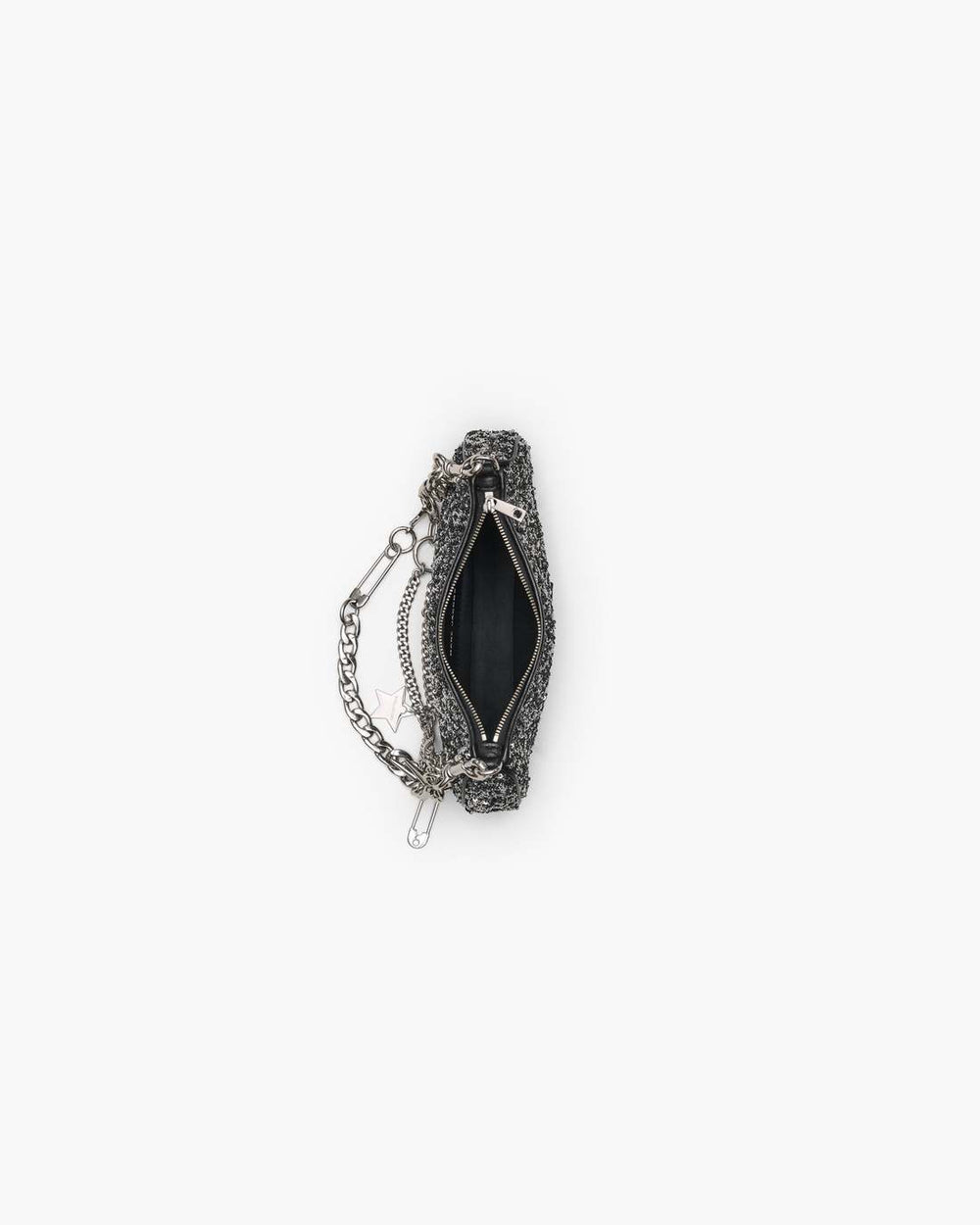 The Sequin Charm Shoulder Bag Silver