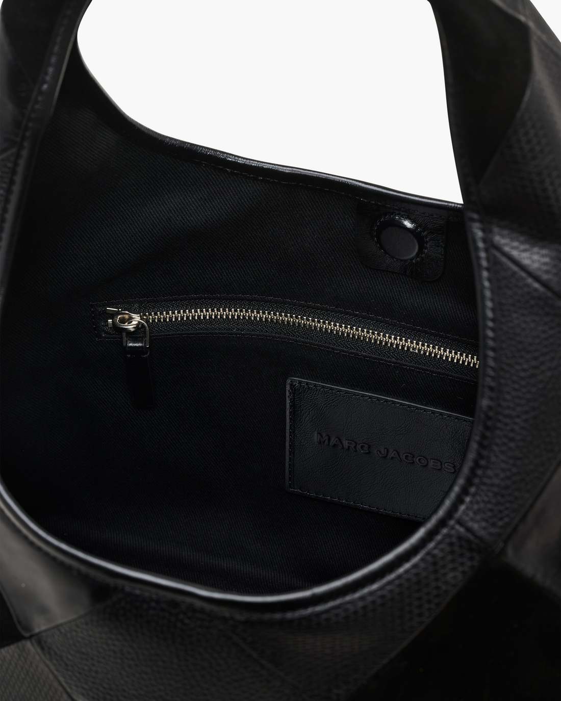 The Suede Patchwork Sack Bag Black Multi