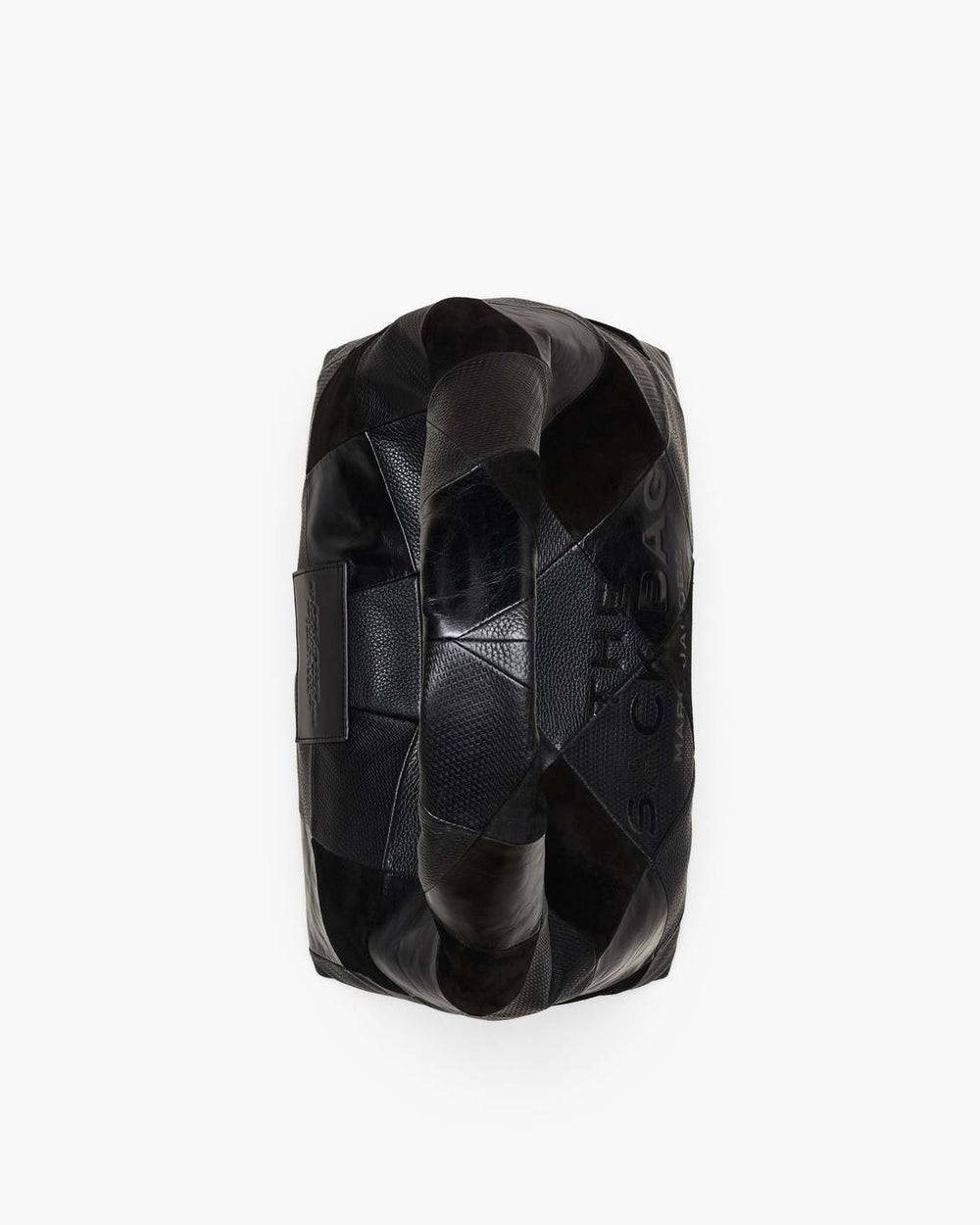 The Suede Patchwork Sack Bag Black Multi