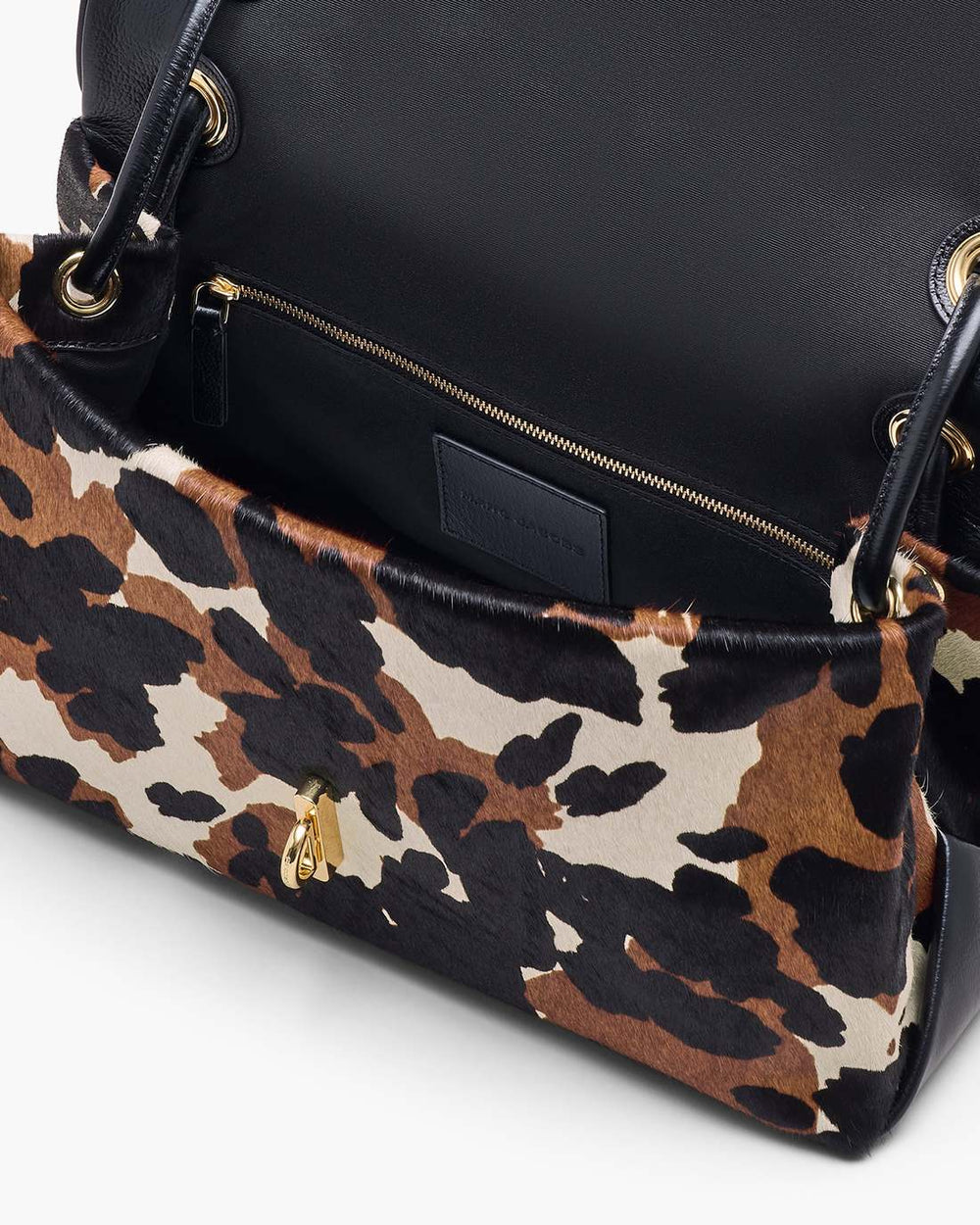 The Cow Haircalf Large Dual Bag Mocha Multi