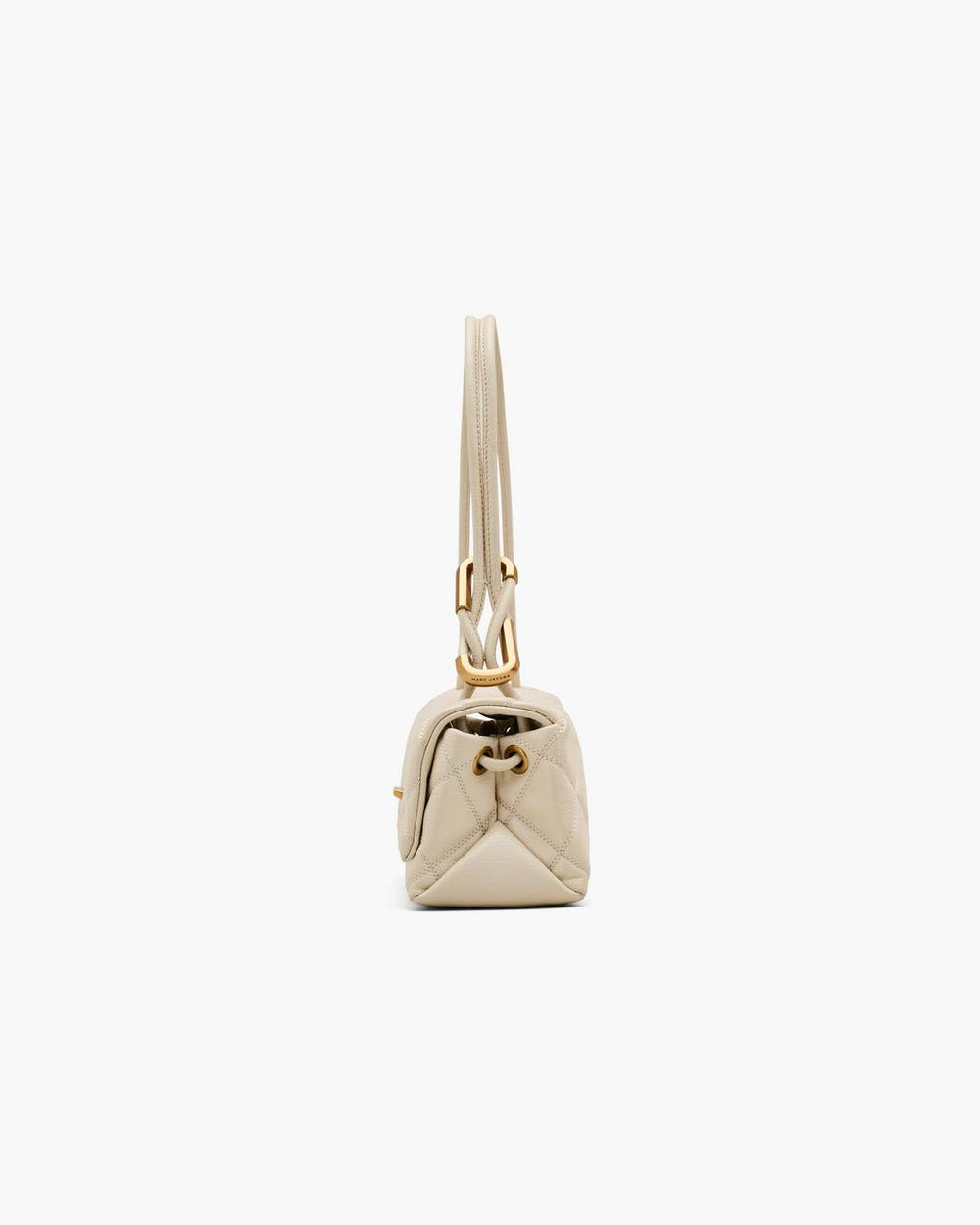 The Quilted Mini Dual Shoulder Bag Cloud White