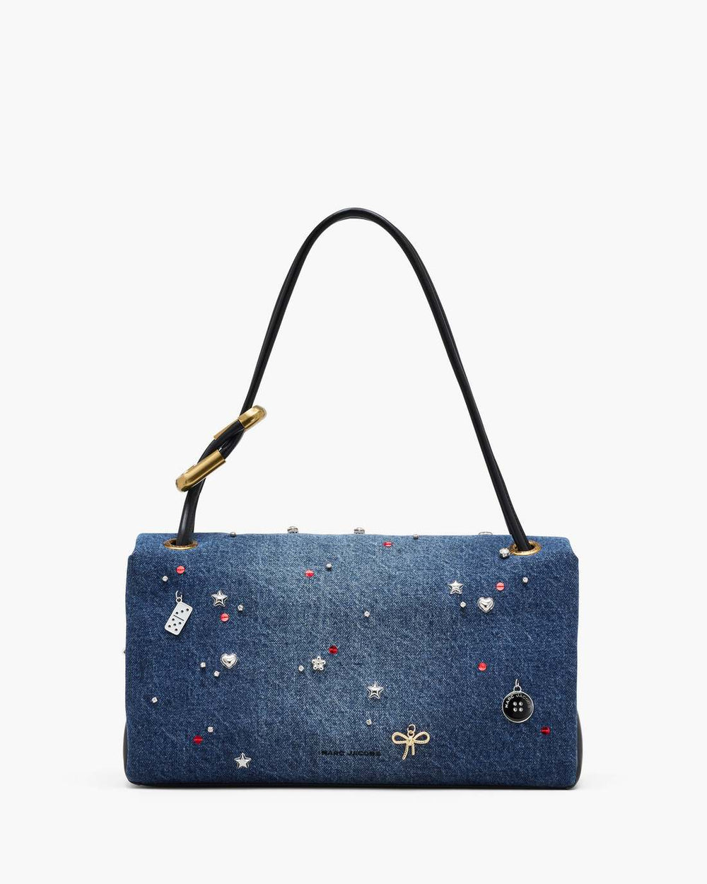 The Trinket Charm Denim Large Dual Bag Medium Wash Multi