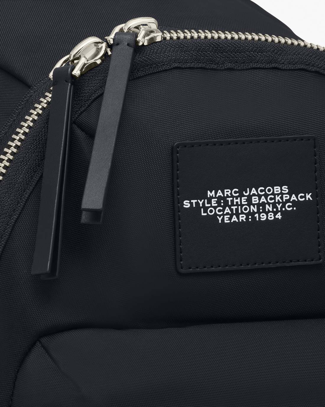 The Biker Nylon Large Backpack Black