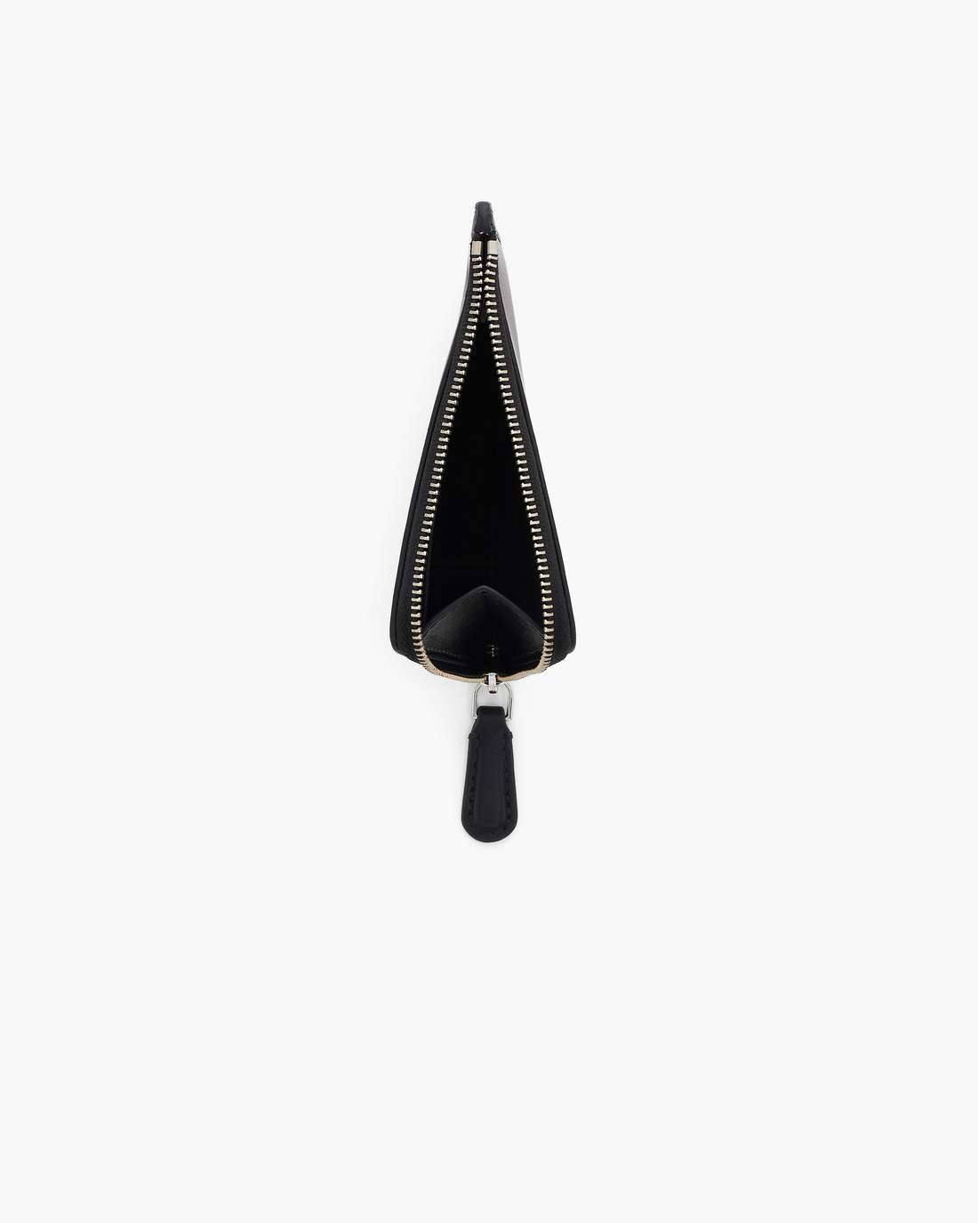 The Everyday Top Zip Charm Wallet Black