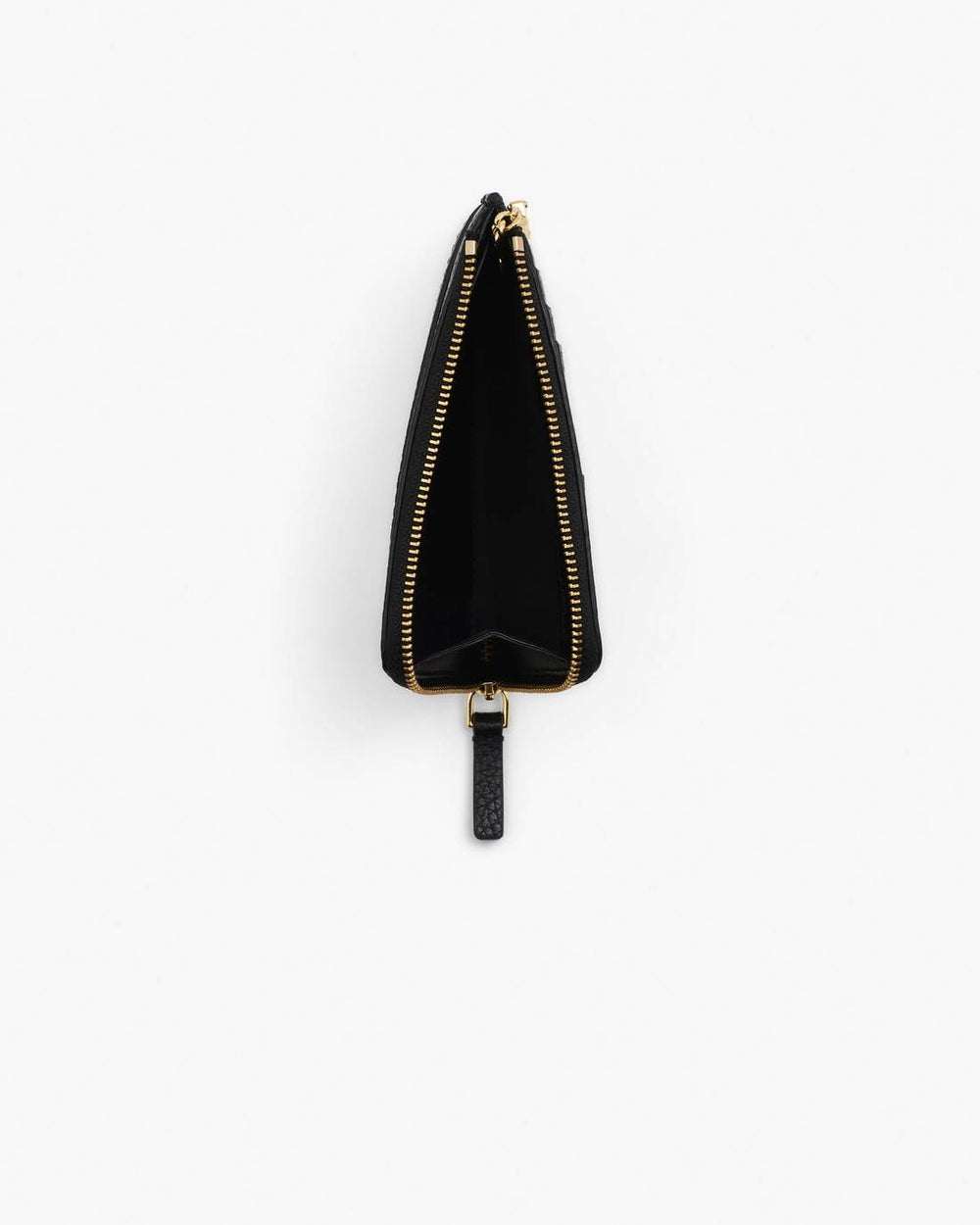 The Leather Top Zip Multi Wallet Black