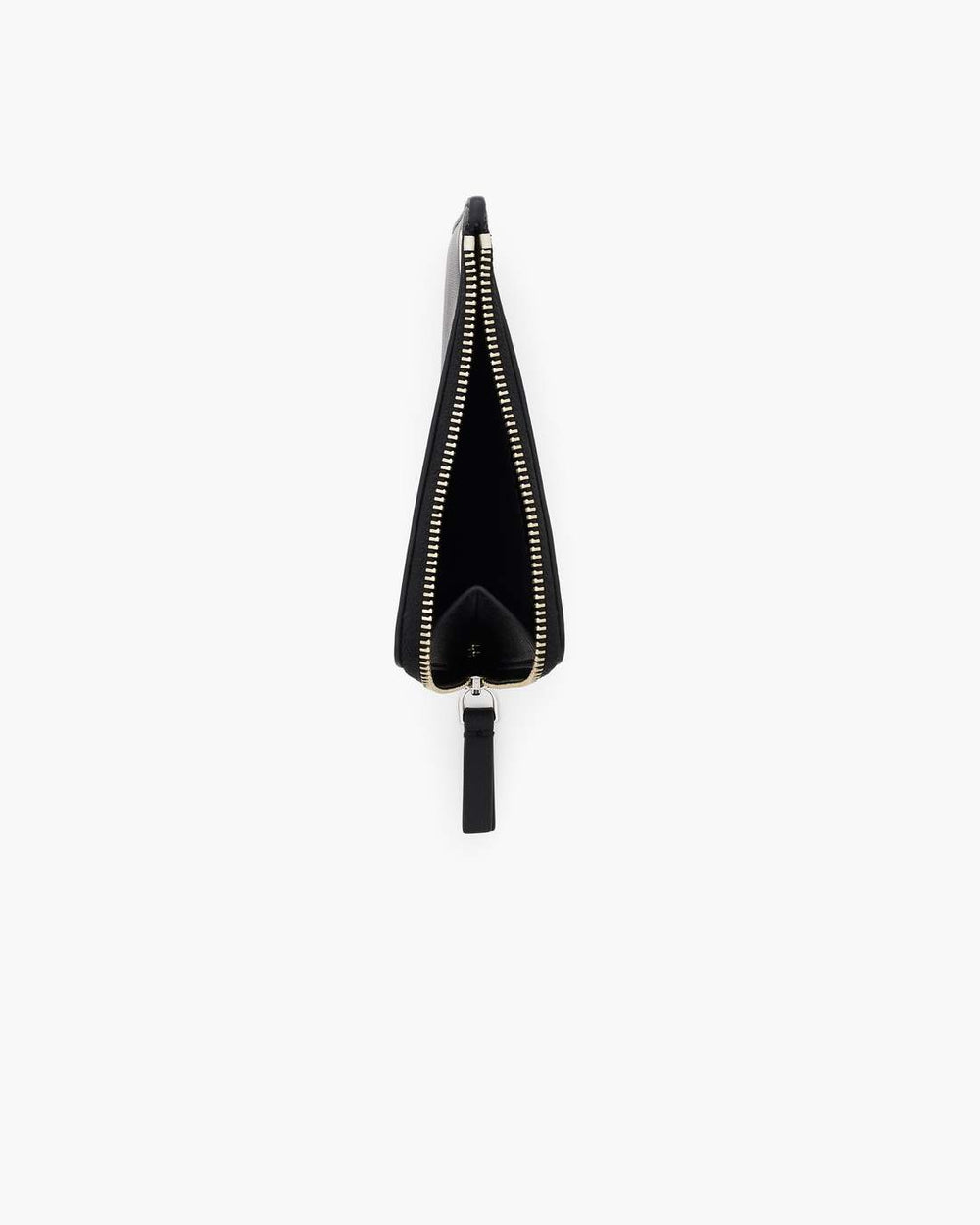 The Top Zip Charm Wallet Black
