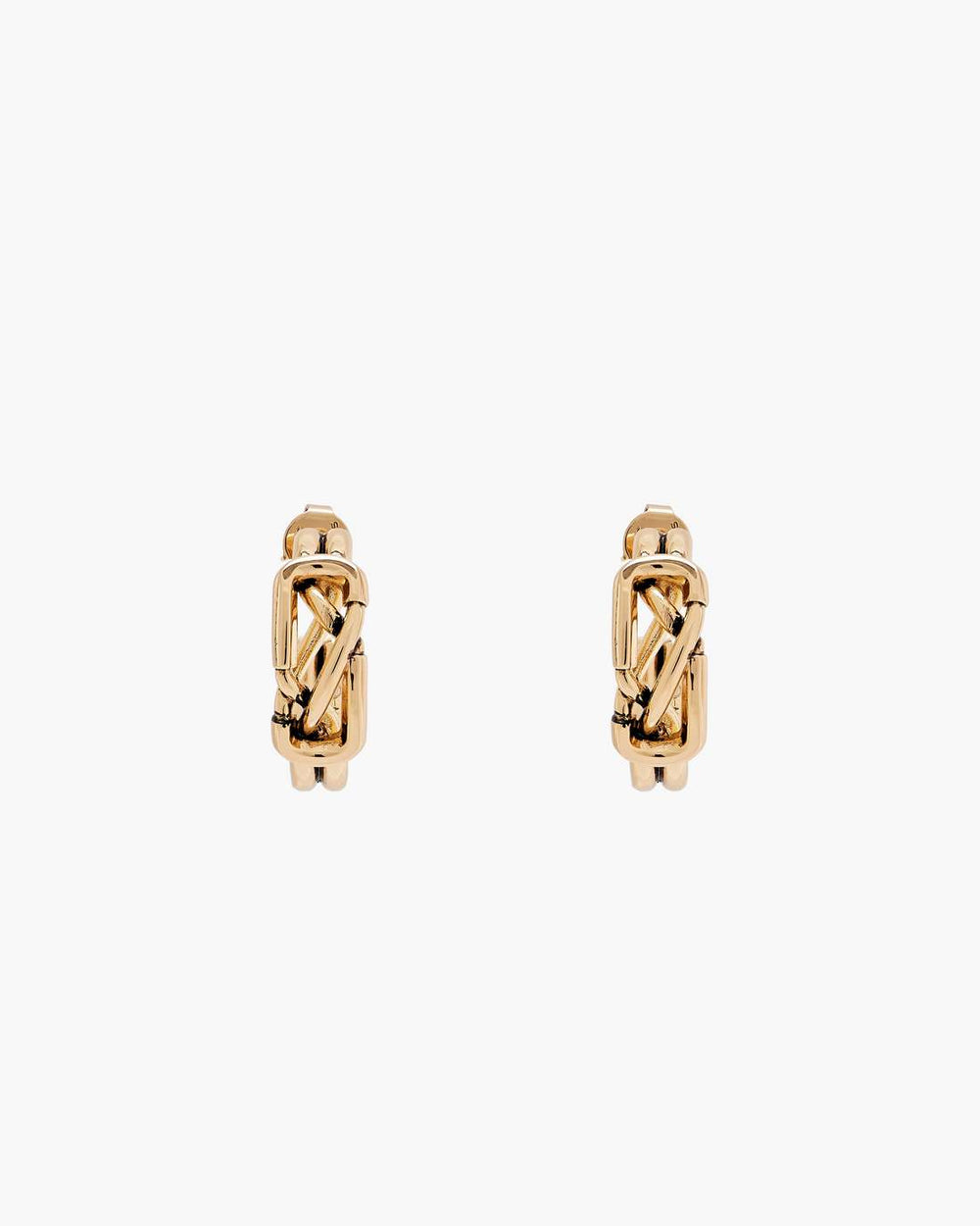 The Dual Hoop Earrings Gold