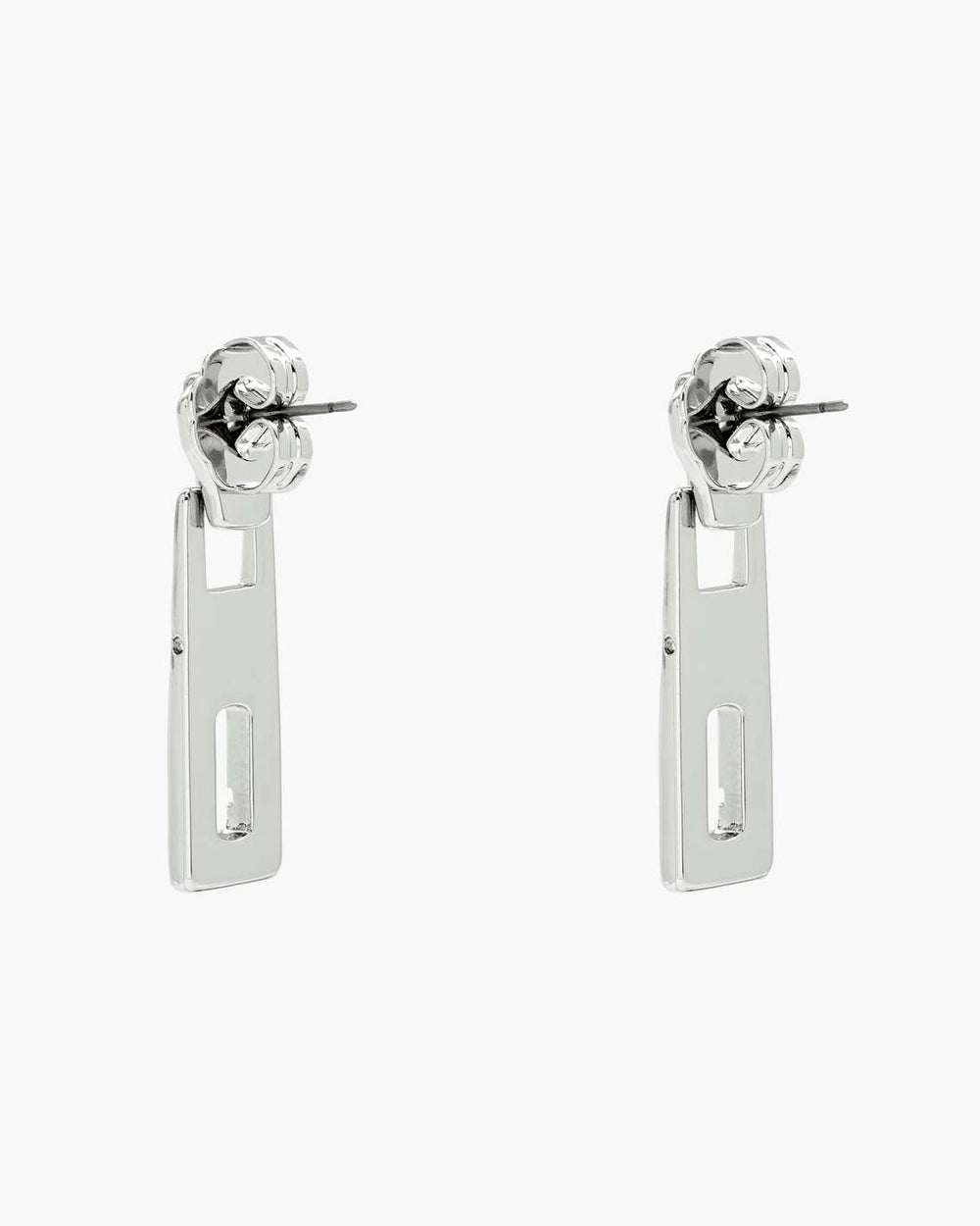 J Marc Zipper Earrings Silver