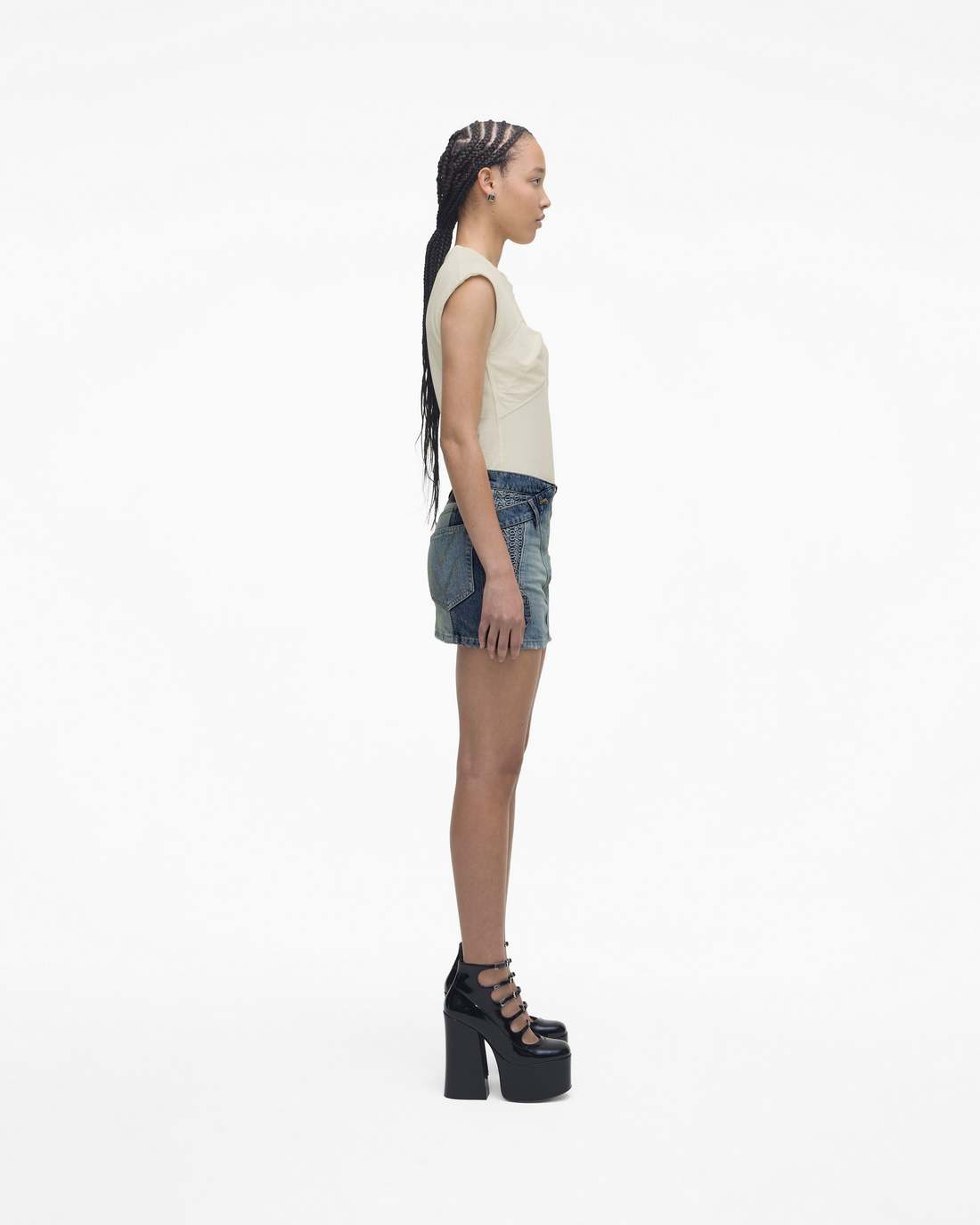 The Patent Leather Kiki Ankle Boot Black