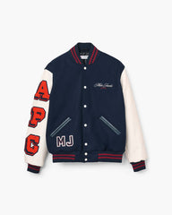 The A.P.C. X Marc Jacobs  Varsity Jacket Dark Navy/White